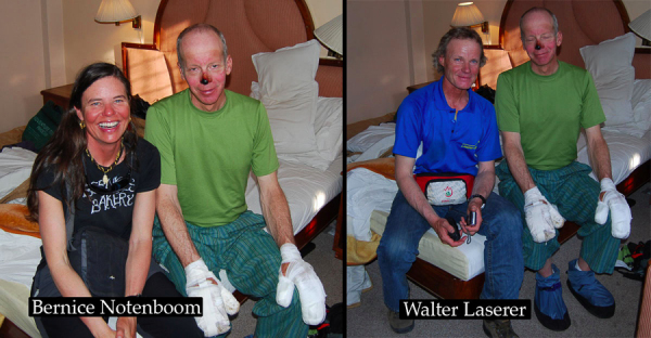 Mike Farris with Bernice Notenboom and Walter Laserer in Kathmandu.