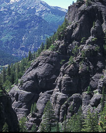 Bear Creek, just above Ouray. It's always dark here for me at the Hardrock Hundred.