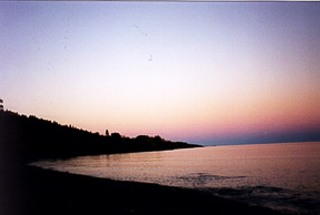 Sunset along Lake Superior